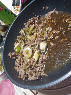 挽き肉とゴーヤの煮付け-レシピのメイン写真