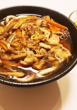 具沢山、麺のスープ(うどん、そうめん)-レシピのメイン写真