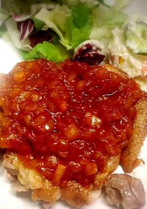 トマト風味のチキンソテー-レシピのメイン写真