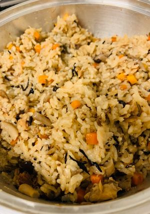 サバ缶の炊き込みご飯☆1歳半娘サン忘備録-レシピのメイン写真