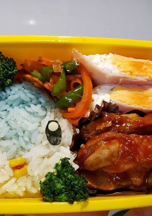 学童☆ポケモン☆キャラ弁☆みじゅまる-レシピのメイン写真