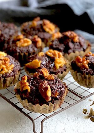 糖質オフ*玄米粉でチョコマフィン-レシピのメイン写真