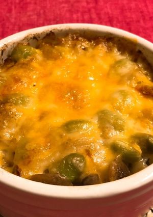 [簡単]枝豆・しめじ・玉ねぎのチーズ焼き-レシピのメイン写真