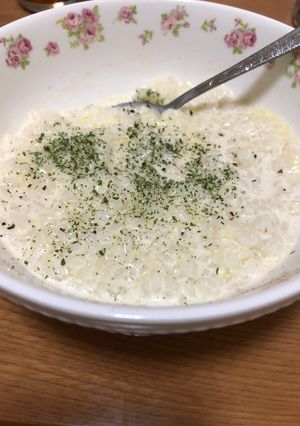 レンジでズボラ！簡単チーズリゾット-レシピのメイン写真