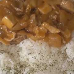 รูปของ 豚こまで作るクリーミーなハヤシライス😋