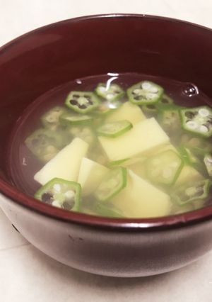時短！オクラと卵豆腐のパパッとスープ-レシピのメイン写真