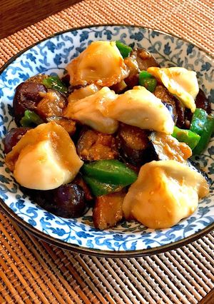 水餃子となすピーマンの味噌炒め-レシピのメイン写真
