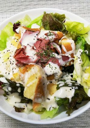 cafe風 トーストde サラダボウル-レシピのメイン写真