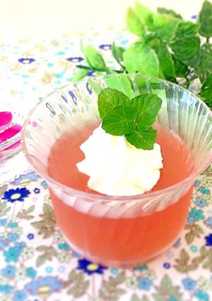 ゼリーに生クリームのせてみてね♬-レシピのメイン写真