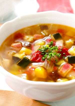 和風だしで♪夏野菜のミネストローネ-レシピのメイン写真