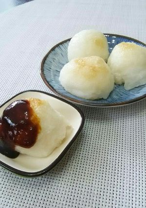 おやつに、田楽味噌で焼きだまこもち。-レシピのメイン写真