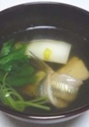 結びししゃものお吸い物-レシピのメイン写真