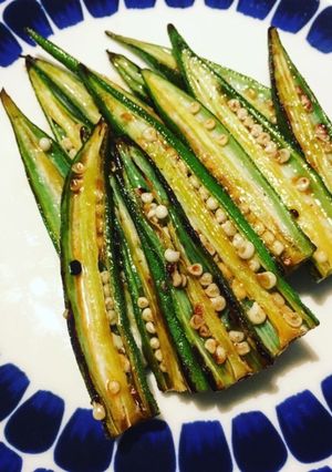 オクラのバター醤油炒め-レシピのメイン写真