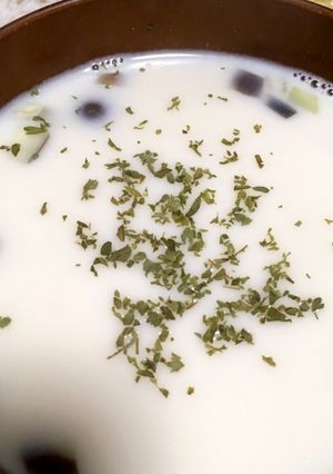 なすとしめじのチーズクリームスープ-レシピのメイン写真