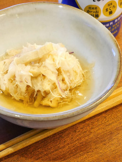 キャベツの千切りと揚げの煮浸し-レシピのメイン写真