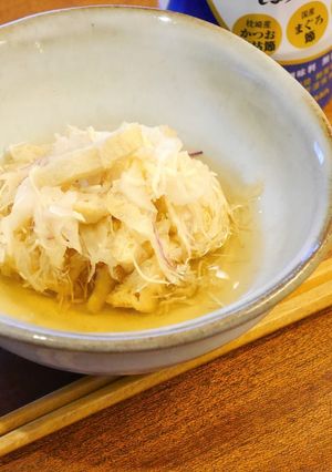 キャベツの千切りと揚げの煮浸し-レシピのメイン写真