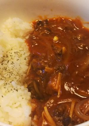 【超簡単】ハヤシライス風【一人飯】-レシピのメイン写真