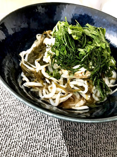 めかぶとしらすの簡単!さっぱり旨そうめん-レシピのメイン写真