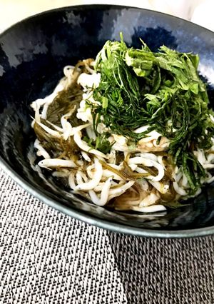 めかぶとしらすの簡単！さっぱり旨そうめん-レシピのメイン写真