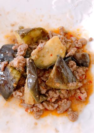 簡単☆胡麻味噌味の麻婆茄子-レシピのメイン写真