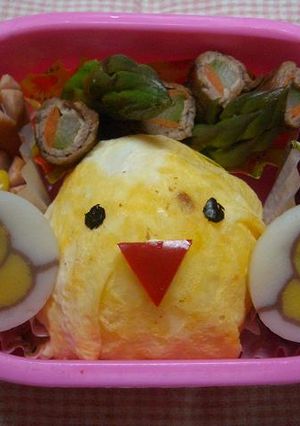キャラ弁・ひよこ弁当-レシピのメイン写真