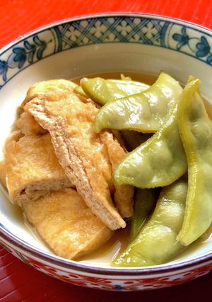 油揚げとつる豆の煮物-レシピのメイン写真