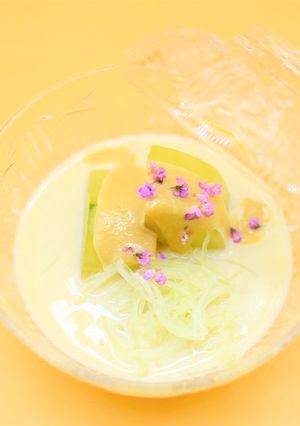 加賀太胡瓜の豆乳冷汁 胡麻風味仕立て-レシピのメイン写真