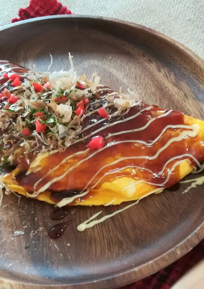 お好み焼風♥簡単オムレツ-レシピのメイン写真