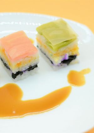 加賀野菜の押し寿司-レシピのメイン写真