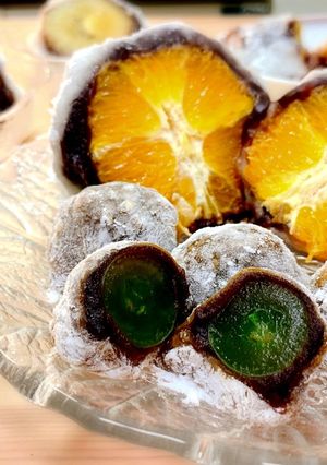 砂糖不使用！白玉粉のレンチンフルーツ大福-レシピのメイン写真