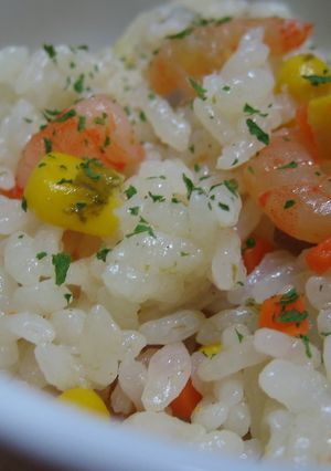 炊飯器におまかせ♪海老ピラフ-レシピのメイン写真