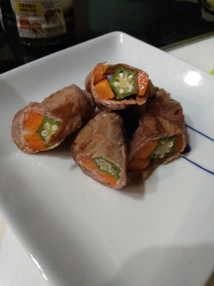 オクラと人参の肉巻き-レシピのメイン写真