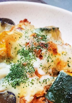 茄子とカボチャのラザニア風グラタン-レシピのメイン写真