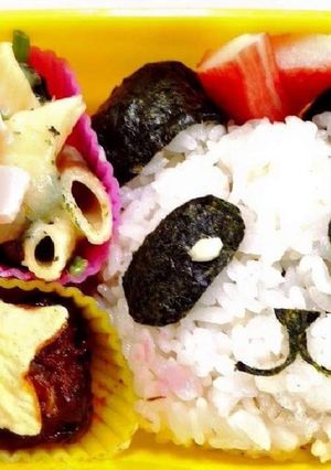 簡単キャラ弁当☆パンダ☆パート1-レシピのメイン写真