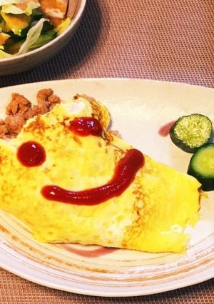 オムレツ（ひき肉入り！）-レシピのメイン写真