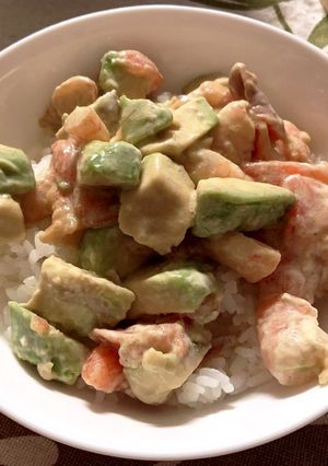 小エビとアボカドの漬け丼-レシピのメイン写真