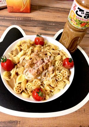 簡単ツナマカロニ素麺-レシピのメイン写真