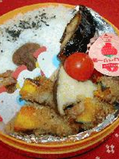 はなびし草のお弁当肉巻きかぼちゃの香草パン粉焼き-レシピのメイン写真