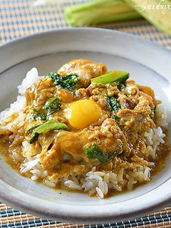 カレーが香るつゆで作る親子丼♪-レシピのメイン写真