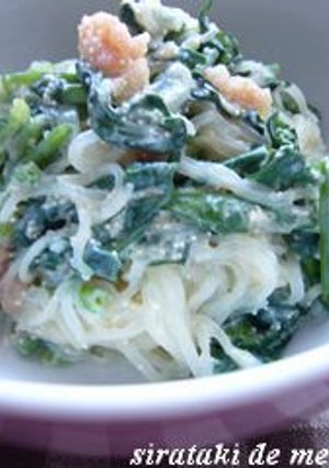 しらたきde明太クリームパスタ風-レシピのメイン写真