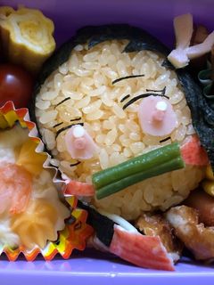 鬼滅の刃 禰豆子(ねずこ)のキャラ弁-レシピのメイン写真