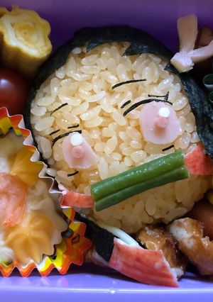 鬼滅の刃 禰豆子(ねずこ)のキャラ弁-レシピのメイン写真
