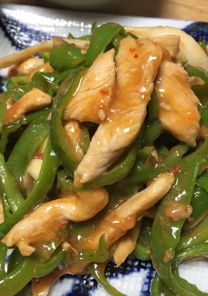 鶏肉の青椒肉絲-レシピのメイン写真