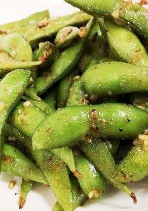 枝豆チューブにんにくと七味で！-レシピのメイン写真