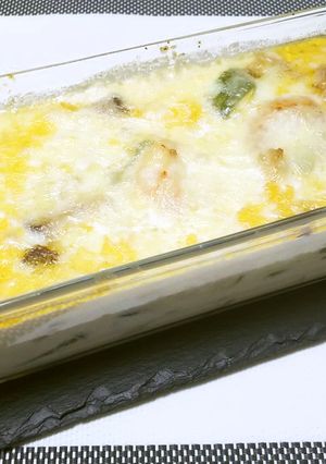 海老と野菜のグラタン風スープ-レシピのメイン写真