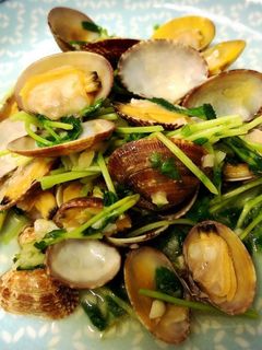 あさりと豆苗のにんにく炒め-レシピのメイン写真