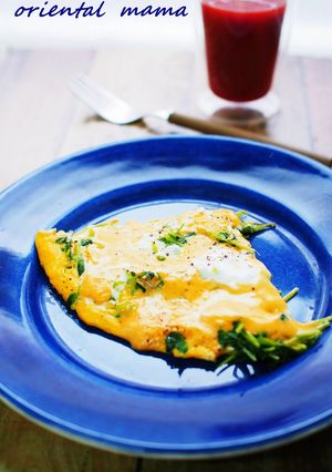 フライパン1つ！ツナ＆豆苗のチーズ卵焼き-レシピのメイン写真