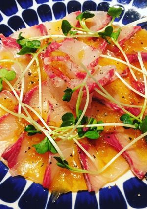 ソースが美味しい◎カンパチのカルパッチョ-レシピのメイン写真