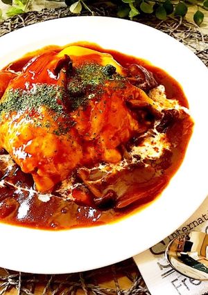 とろとろ卵のオムライス-レシピのメイン写真