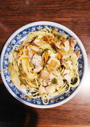 和風出汁香る豚肉と茸パスタ★☆-レシピのメイン写真